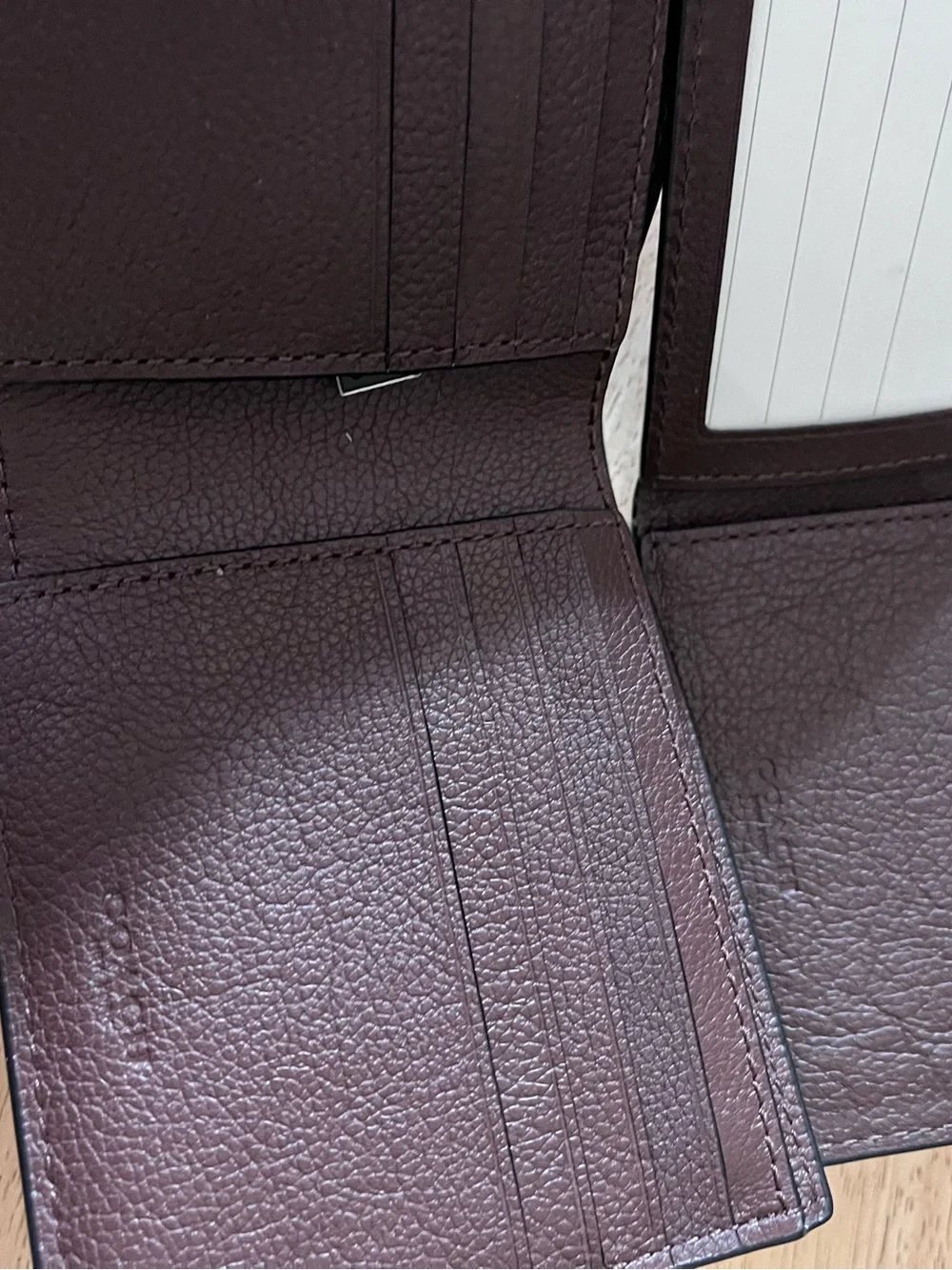 Coach Men's Pebbled Leather Bifold Wallet in Dark Brown